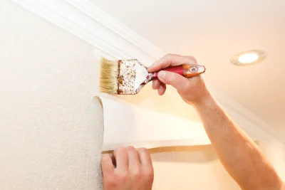 Pose de papier peint à Sainte-Croix-en-Jarez — revêtements muraux et toiles de verre